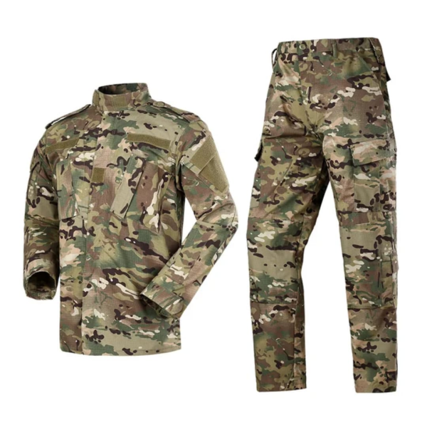 ACU Chinese Collar Tactical Suit – Durable Military-Style Combat Uniform
