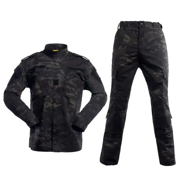 ACU Chinese Collar Tactical Suit – Durable Military-Style Combat Uniform