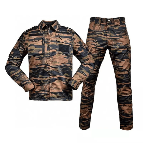 728 Tactical Suit Black Camo – Durable Military-Grade Gear