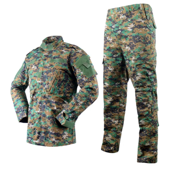ACU Chinese Collar Tactical Suit – Durable Military-Style Combat Uniform