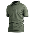 Quicky Dry Short Sleeves Polo T-Shirt – Breathable, Moisture-Wicking Jungle Green Shirt