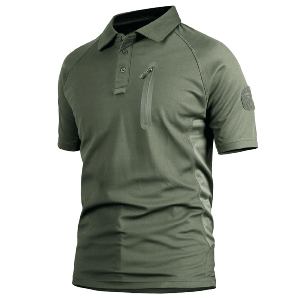Quicky Dry Short Sleeves Polo T-Shirt – Breathable, Moisture-Wicking Jungle Green Shirt