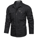 Outdoor tactical shirt in black for rugged outdoor activities