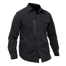 Black Tactical Spandex Shirt - Quick Dry, Breathable, and Lightweight for Outdoor & Tactical Use