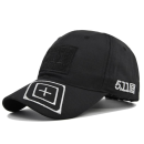 Black 5.11 Tactical Cap with white embroidery – front view