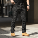 Dark Camouflage IX7 Tactical Spandex Trousers with multiple utility pockets and reinforced seams