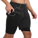 Black Gym and Outdoor Short – Lightweight, Breathable, and Durable for Active Wear