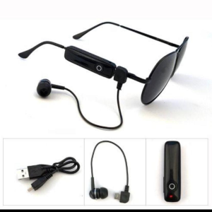 Black Single Bluetooth Glasses with built-in speaker and mic
