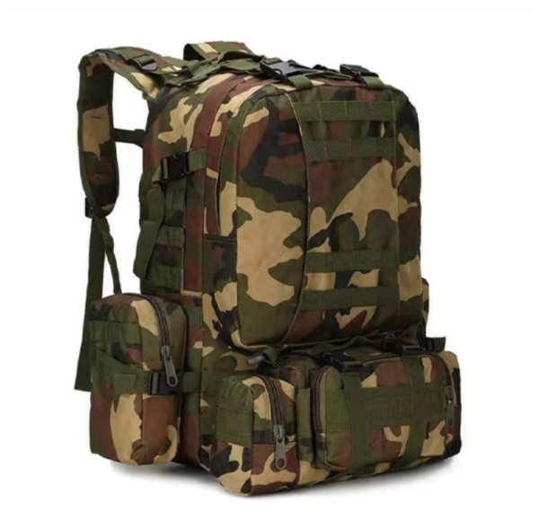 Woodland Camouflage Outdoor Waterproof Hiking Survival Bag for camping and hiking