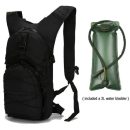 Black Tactical 3L Hydration Pack for Outdoor Hiking and Cycling