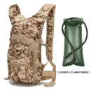 Desert Camouflage Tactical 3L Hydration Pack Backpack for Outdoor Hiking & Cycling