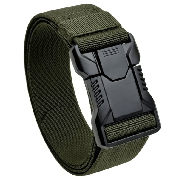 Army Green Elastic Quick Release Tactical Belt for Men and Women