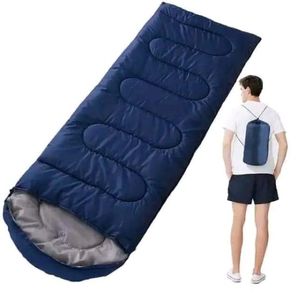 Blue Tactical Sleeping Bag for outdoor camping, survival, and military use