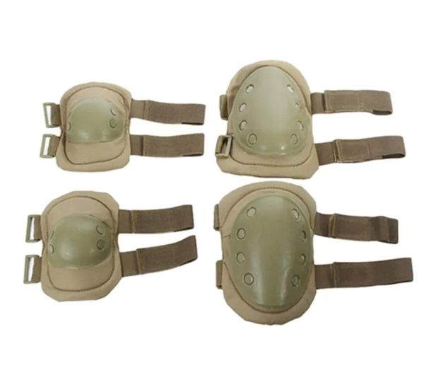 Ranger Green Adjustable Tactical Knee and Elbow Pads for Outdoor Cycling Protection