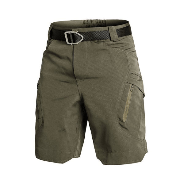 Military Green IX9 Tactical Short with multiple utility pockets and durable fabric