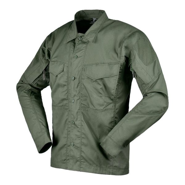 Olive Green S003 Long Sleeve Shirt for men – stylish and versatile