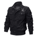 Black U.S. Army Tactical Jacket Front View