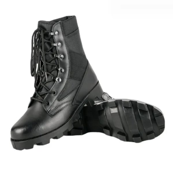 Black Outdoor Siwar Tactical Boot - Rugged and Durable Military Footwear