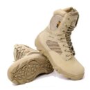 Coyote Brown Delta Hiking Boot with rugged sole and breathable mesh design