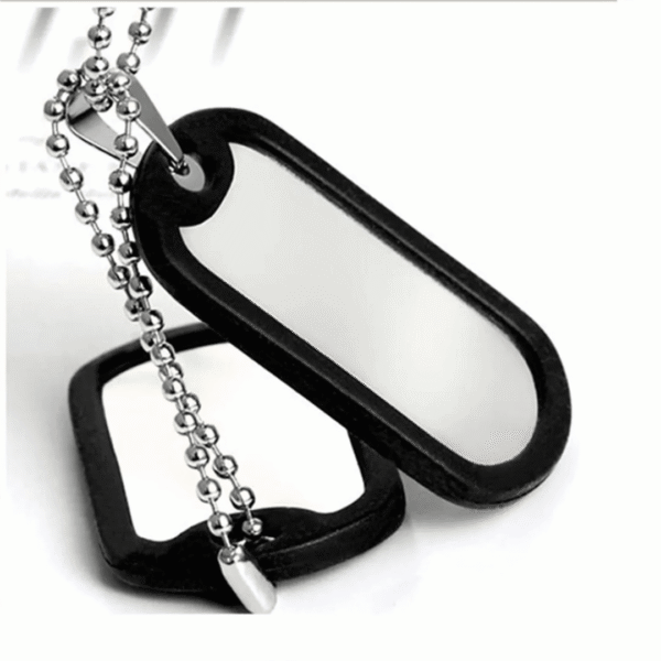 Custom Engraved Stainless Steel Dog Tags for Pets & Military Style