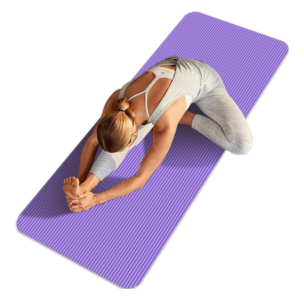 Purple Yoga and Gym Mat for Home and Studio Workouts