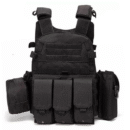 Tactical Black Body Armour for Personal Protection