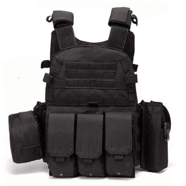 Tactical Black Body Armour for Personal Protection